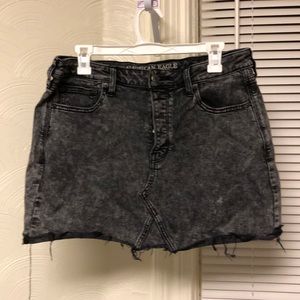 Black denim skirt from American Eagle